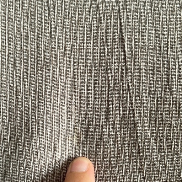 Eileen Fisher Petite Tunic Shirt Sz PM Organic Cotton 3/4 Sleeve Brown - Picture 6 of 9